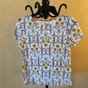 Croft & Barrow Women's Yellow Floral Top